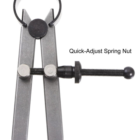 HARFINGTON 12-inch outside caliper with quick-adjust spring nut for wood turning lathe work