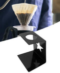 Premium Solid Iron Pour Over Coffee Dripper Station with heavy duty filter holder for mess free brewing.
