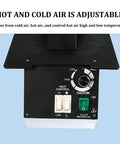 Close-up of Professional Optical Eyeglasses Frame Heater with adjustable hot and cold air control for precision frame repair.