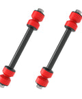 Code Red Sway Bar Stabilizer Link Kit For GM Trucks And SUVs Fits Avalanche Blazer Escalade Suburban Sierra Silverado Tahoe Yukon Hummer 1978 2019 Premium Sleeves And Bushings Made In USA, black links with red bushings
