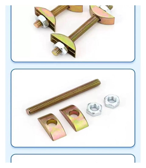 Heavy Duty Toggle Bolt Kit With Screws And Nuts For Furniture Assembly Sturdy Bed Frame Chair Sofa Cabinet Fixings Easy Install Set Includes 8x70mm Bolts 4 Pack, 4-piece carbon steel set