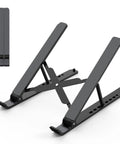 Go-To Adjustable Laptop Stand Desk Ergonomic Riser Elevates From 2.78 To 6.5 Inches, Ventilated ABS Silicone Notebook Holder