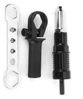 Car Rivet Adapter Kit Alloy Steel Head with Vertical Handle Quick Drill Conversion Turns Power Drill Into Riveting Pro