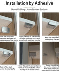 Installation process for Magnetic Cabinet Catches With Ultra Strong Adhesive No Tools Needed For Quick No Hassle Install