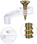 50 Pack Glass Retainer Clips With Screws In 4 Mm Offset For Cabinet Doors And Glass Panels Go To Clear Acrylic Universal Clips For Mirrors And Windows 25 Mm Length Transparent With Gold Screws Easy Install
