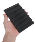 Hand holding High Temp Silicone Heat Press Pen Mat 6x4 Inch With 6 Slots Flat Pad Sublimation Tray