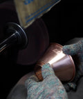 Craftsman polishing Tsubame WDS185 Stainless Steel Coffee Dripper For 2 To 4 Folks With Wave Filter 185 Made In Japan