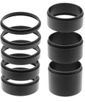 Rugged Metal Telescope Extension Tube Kit With T2 Threads M42x0.75 Eight Piece Spacers in various sizes for precise astrophotography focus.