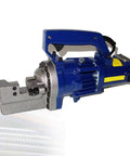 Portable Electro-Hydraulic Rebar Cutter Quick Cuts 4 To 20 Mm Steel Rod In Seconds Adjustable Bolt Design Heavy Duty Construction Blue.