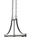 Oil Rubbed Bronze 36 Inch 3-Light Linear Pendant Light With Iron And Glass Shades, Industrial Farmhouse Style Fixture for Kitchen