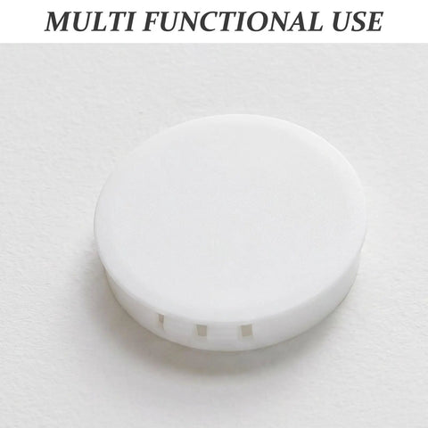 Snap In Locking Caps For Easy, No Fuss Install On Kitchen Cabinets And Furniture, White Plastic Round Hole Plugs 50mm
