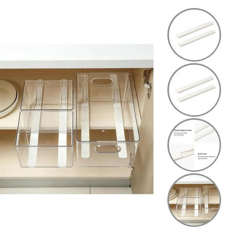 Full Extension Drawer Slides 2 Piece Set With Detachable Quick Release Latches Soft Basket Pull Track Rail For Cabinet Drawers