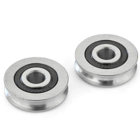 Premium Road Ready Heavy Duty Ball Bearing V Groove Wheel for sliding gates, steel material, 10mm diameter, precision design.