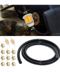 1/4 Inch ID Fuel Line Hose Kit With 6.56 Ft Of Fuel Line, 2 Inline Gas Filters, 10 Hose Clamps for small engines and ATVs
