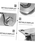 Close-up details of Two Pack Stainless Steel U Groove Pulley Track Roller With Double Bearings, Heavy Duty Sliding Door Hardware