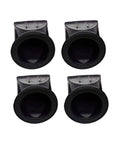 Product image showing four black rubber valves from Duckbill Valve Kit For Marine Toilet Replacement One And A Half Inch Vacuum Pump S Series Sealand T Series Waste Discharge Pumps High Quality Rubber Valve Set For Durable Vacuum System Maintenance And Regular Replacement.