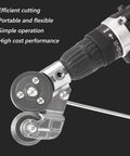 Heavy Duty Electric Drill Plate Cutter Nibbler Tool For Iron Steel Copper Aluminum Sheet Metal cutting attachment with reinforced alloy body.