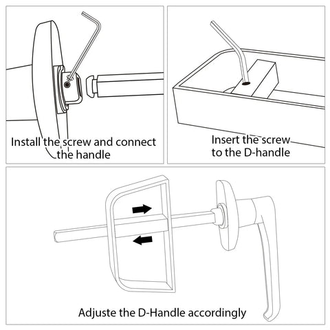 Heavy Duty Shed Door L Handle Lock Kit Featuring Four Matching Keys And A Dead Nuts Four Point Five Inch Stem For Smooth Install On Playhouses Chicken Coops Camper Rv And Garage Doors In Satin Black