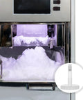 Plastic Snowflake Ice Machine Feeder Component For Smoothie Makers Safe Operation Easy Replacement Boosts Kitchen Hustle And Efficiency For Restaurants And Cafes Durable Reliable Accessory, white plastic ice machine feeder