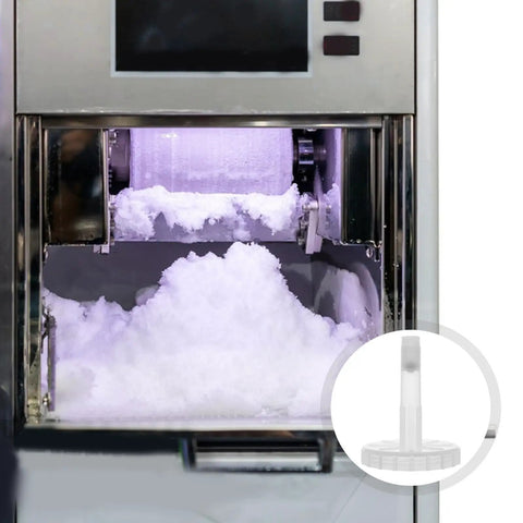Plastic Snowflake Ice Machine Feeder Component For Smoothie Makers Safe Operation Easy Replacement Boosts Kitchen Hustle And Efficiency For Restaurants And Cafes Durable Reliable Accessory, white plastic ice machine feeder