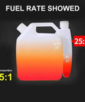 Fuel mix ratio image for Gas Powered Post Hole Digger Workhorse With 3 Inch 6 Inch And 8 Inch Bits Plus 23 Inch Extension Poles