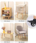 Heavy Duty Wooden Table Legs Set Of Four Rock Solid Tapered Design With Smooth Rolling Casters And Secure Brakes detail images