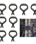 Outdoor Patio Furniture Clips Set Of 8 For Wicker Rattan Sofas And Chairs Heavy Duty Weatherproof Fasteners with installed clip