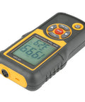 Pro Grade Digital Vibration Meter And Tester With Piezoelectric Sensor For Machinery Vibration Measurement And Industrial Analysis Portable Vibration Tool For Acceleration Velocity Displacement And Temperature Readouts handheld black and yellow
