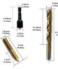 12 Pack Three Eighths Inch By Sixteen Threads Hanger Bolts With Pro Grade Alloy Steel Driver And HSS Twist Drill details