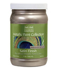 Quart Warm Silver Metallic Satin Paint For Walls And Decor, Water Based Low VOC Intermixable Interior Paint, durable jar
