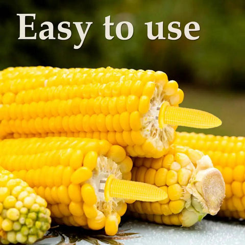 24 Pack Stainless Steel Corn Holders For Grillin And Barbecue Cob Skewers on corn cobs, easy to use in kitchen and outdoor parties