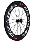 88mm Carbon Clincher Fixed Gear Wheelset With 23mm Width For Single Speed Bikes, Lightweight 2170g Per Pair, Toray T700 Fiber, EN Quality Tested