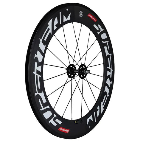 88mm Carbon Clincher Fixed Gear Wheelset With 23mm Width For Single Speed Bikes, Lightweight 2170g Per Pair, Toray T700 Fiber, EN Quality Tested