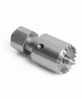 Top Tier Crown Drive Center With Spring Loaded Point fits most four jaw chucks, one inch diameter, premium steel lathe accessory.