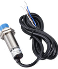 18mm Capacitive Proximity Sensor Switch Non Shield Type With 10mm Detection, 50 Inch Cable, 10-30V DC, NPN NO And NC, 4-Wire M18 Sensor