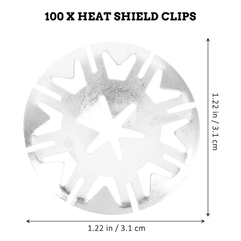 Inner Tooth Lock Washers Automotive Fasteners Kit 100 Pieces Iron Material With Shock Absorption for Auto Hood Heat Shield Clips