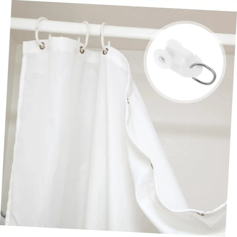 50 Piece Silent Curtain Hooks And Track Rollers Paired With Stainless Connectors Gonna Roll Slick On Worn Rails Straightforward Install For Hefty Windows Keeping Home Interiors Looking Dang Sharp And Totally Stress Free