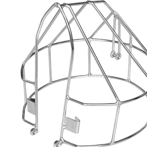 Outboard Propeller Guard Cover And Stainless Steel Mesh Safety Cage for Boats 6 HP Motors, angled view of steel mesh cage.