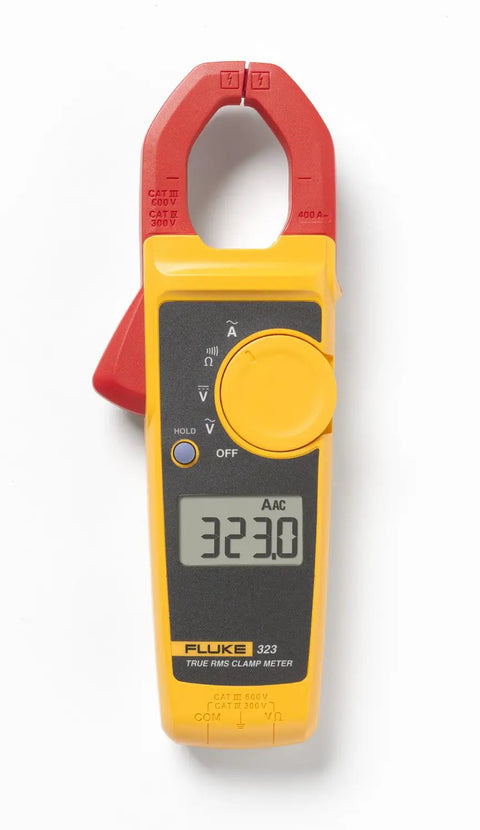 Pro Grade HVAC Multimeter And Clamp Meter Kit With AC DC Voltage, 400 A Clamp, displayed front view on white background
