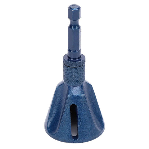 Heavy Duty Helical Chamfer Tool With 1/4 Inch Hex Shank And Solid Tungsten Steel Build for efficient deburring and edge bevels.