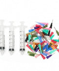 3 Pack 10Cc Syringe Flux Dispenser for SMT SMD PCB solder paste with needle caps in various colors for precision use