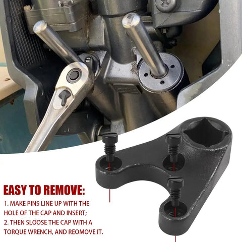 Outboard Trim And Tilt Pin Wrench Tools Set MT0004 MT0006 MT0009 For Yamaha Suzuki Honda Johnson Evinrude Seastar Hydraulic End Caps And Most Outboard Models Durable 42CrMo Steel Construction Pro Grade