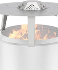 Heat Deflector For Yukon 27 Inch Fire Pit Portable 304 Stainless Steel Diffuser With Carry Handle Improves Heat Retention