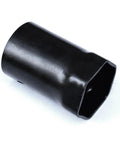 Three Eighths Inch Drive 54mm Hub Axle Nut Socket, Six Point Front Wheel Locknut Tool for Land Cruiser Hilux 4x4 Patrol, black metal
