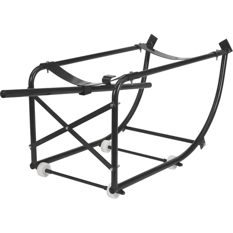 Heavy Duty Steel Drum Cradle For 55 Gallon Tanks Rock Solid 600 Pound Workhorse Cart With Smooth Glider Wheels For Garage Shop Hauling And Stress Free Moving
