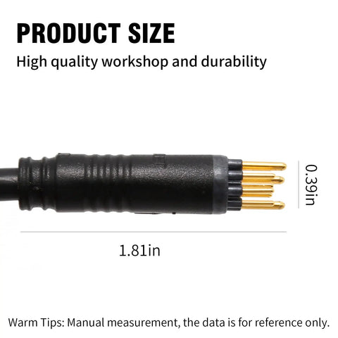 9 Pin Ebike Motor Cable Connector 60 Cm With Hall Sensor, 12V To 72V Extension Cable For Electric Bicycle, Male 9 Pin Connector, Durable Sealed Adapter For Ebike Conversion Parts