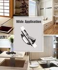 Collage of modern interiors showcasing the 2 Pack Stealthy Invisible Cabinet Drawer Handle 180 Degree Rotating Hidden Concealed Grip Pulls