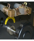 Close-up of hoses and fittings on Shop Grade Workhorse Hot Bender Machine for Channel Letters and Acrylic Signage.