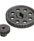 RC Spur Differential 64T Steel Main Gear And 26T Pinion Motor Gear Combo For 1 To 10 Scale RC Trucks, Compatible With Redcat Volcano EPX