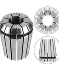 Top Tier Spring Collet Set ER8 ER11 ER16 ER20 ER25 ER32 Fits CNC Milling Lathe alloy steel collet 9/16 for precision tool grip.